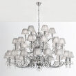 Candelabru clasic crom36xE14/40W, KristallDesign LU 2144/18+12+6 Chrom Orion